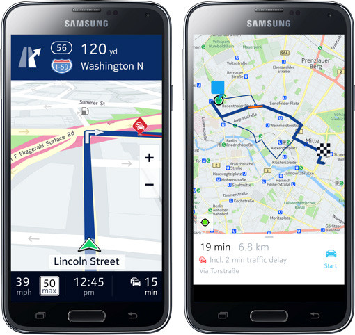 Nokia Haritaları Samsung Galaxy'lere Geliyor